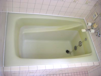 人工大理石浴槽　再生塗装(上越市)