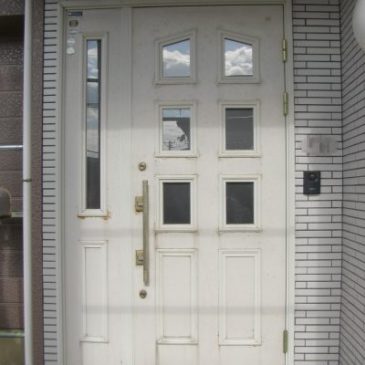 玄関ドア　劣化＆錆補修　再生リフォーム